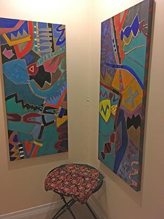 Phyllis Wiener's diptych