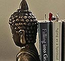 Falling and Aging books in Nancy Ann James home in Cassine Gardens, 2017-11-01
