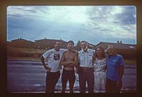 Bicyclers with hosts Charley Dorsey and fiance Alice