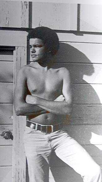 Leo Geary as a teen-ager in 1980