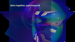 Spins together, superiposed