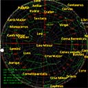 Full moon 13 sky map