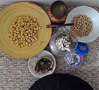 Full moon 9 meditation altar