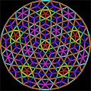 Color-coded strut length for 6v geodesic dome source