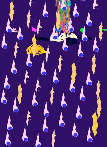 Elodrops in cosmic juice stations
