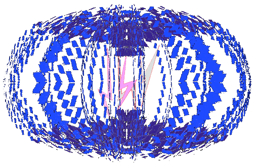 Galactic beam aura torus with connectors