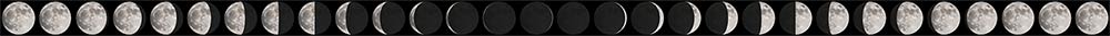 Moon phases, daily