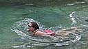 Cleansing swim for new moon