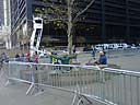 Protestors meditating at Zuccotti Park 11/28/2011