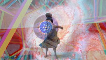 With EIEnor, unit of expanded consciousness, carolyoga turns in multigalactic multidimentional mindspace