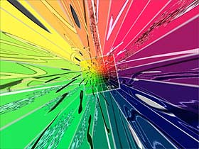 Spinning inside color cube
