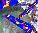 Galaxy people at center with Multi-D language fragments