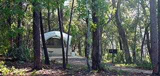 Content Ticla tent at campsite 4