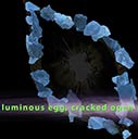 Luminous egg, cracked open with feminine light vibes, 2016-04-13
