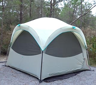The tent "Content" with rainfly at Topsail