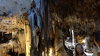In the caverns