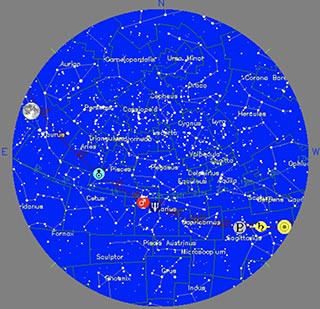 Sky At Outer Solstice Time 2018-12-21