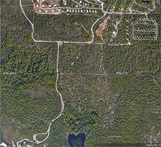 Topsail Hill Preserve SP Cabins to Beach Map