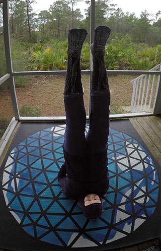 Looking south, doing the 'to solstice' shoulder stand where inner and outer sun stand still, in sync.
