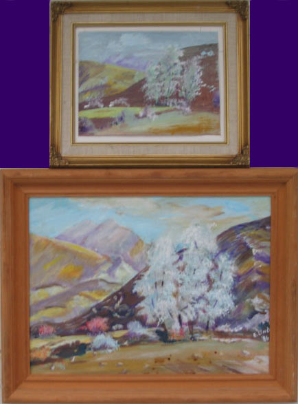 two paintings of the same place