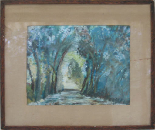 Arched opening through trees