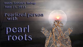 Pearl roots merge into person