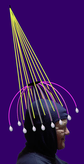 Cone with Woman's Kundalini person