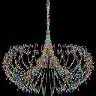 Evolutionary splurt, 3D
