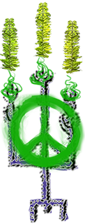 Trident with fronds