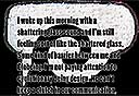 Talking, telling about wakeup to shatter sound video preview, 2015-15-27