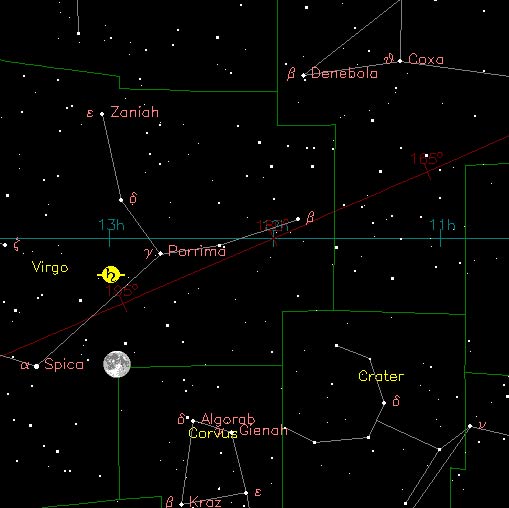 full moon with Saturn