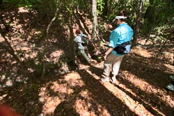 Going down and up hill