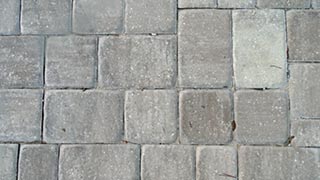 Parking lot and sidewalk paving stones, permeable