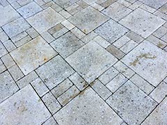 Patio paving from an angle