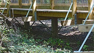 Structure of raised boardwalks