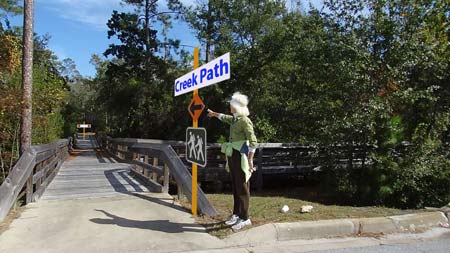Access to the north End of the Creek Path