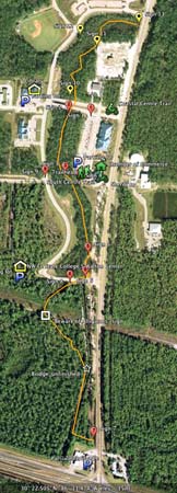 Google Map of Creek Path