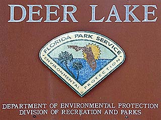 Deer Lake State Park sign