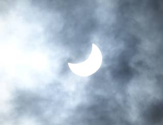 Partial solar eclipse on 2017-08-21 at 2:13PM CDT