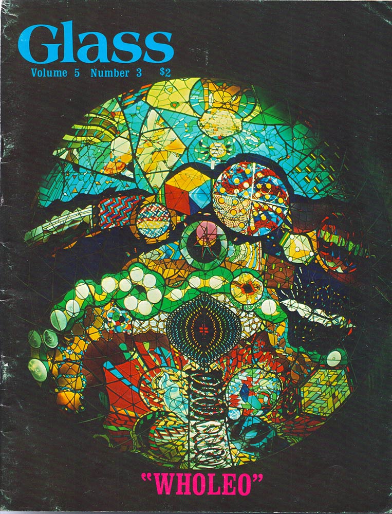 Glass magazine cover
