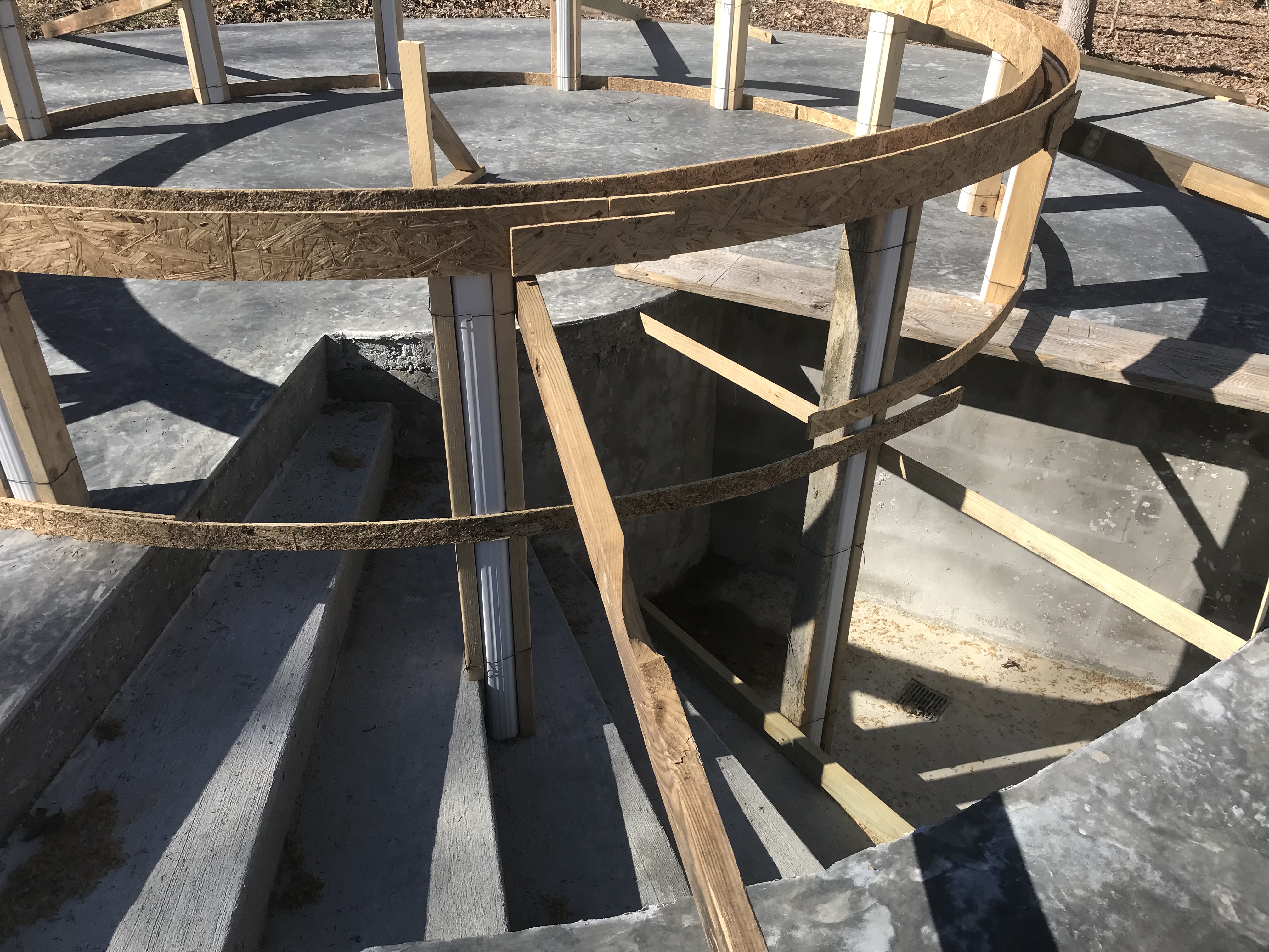 Stairwell in construction