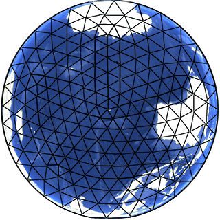 Wholeo Dome frame over nadir as viewed in Google Earth
