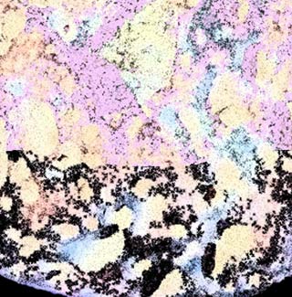 Meteorite explodes upon impact