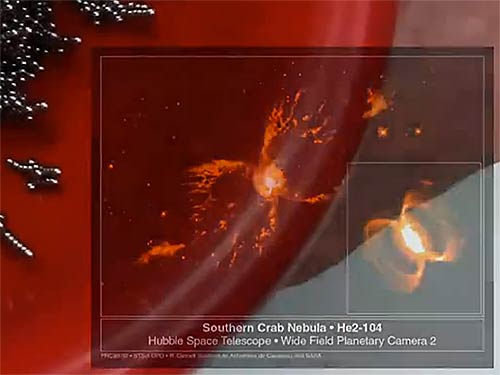 Wholeo symbol appearing in Southern Crab nebula