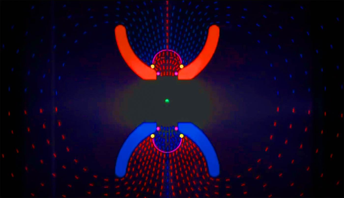 Wholeo symbol in magnetic fields diagram